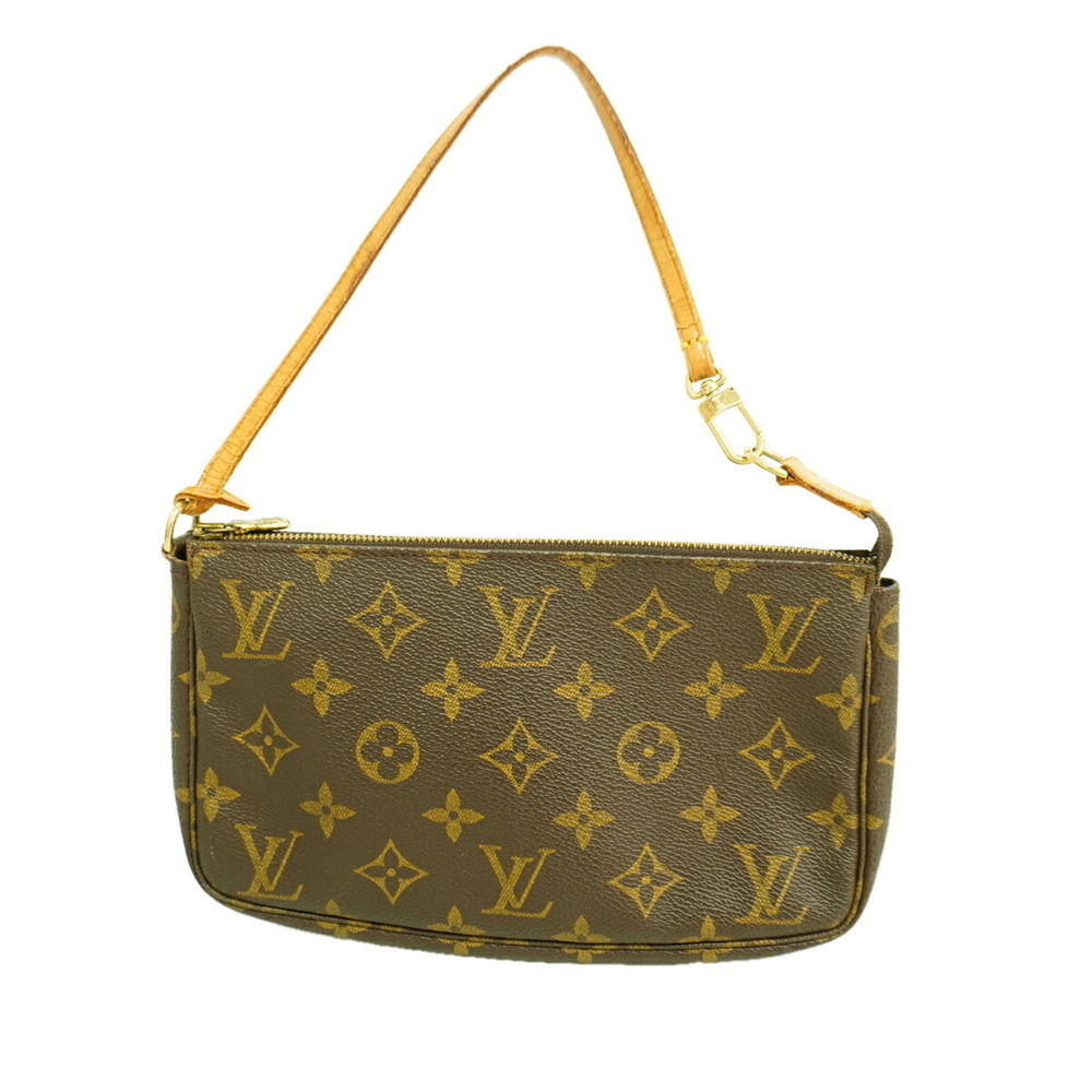 LOUIS VUITTON Brown Monogram Pochette Pouch